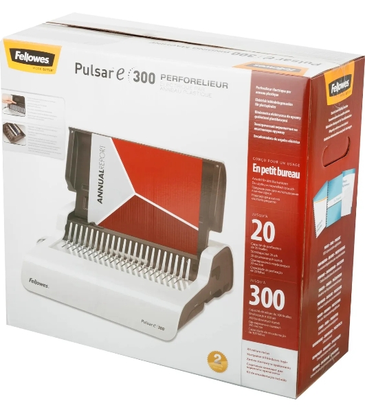 Переплетчик Fellowes Pulsar E (FS-56207) A4/перф.15л.сшив/макс.300л./пластик.пруж. (6-38мм)/электр.