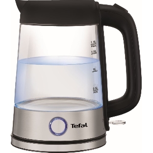 Электрочайник Tefal KI750D30 серебристый, 1.7 л, 2400 Вт, скрытый нагревательный элемент