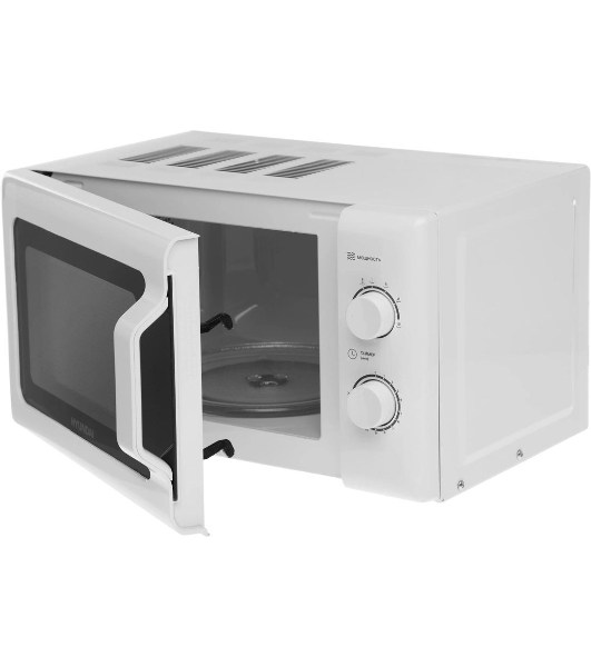 Микроволновая печь Hyundai HYM-M2051 белый, 20 л, 700 Вт, переключатели - поворотный механизм