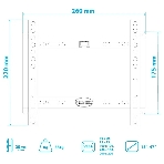 Кронштейн Kromax IDEAL-5 White, 15'-47', max 40 кг, настенный, VESA 200x200 мм, тонкий профиль, фото6