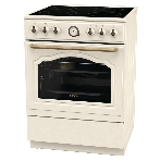 Плита электрическая Gorenje GECS6B70CLI бежевая, конфорок 4 электрических, духовка 71 л, 60 см x 85 см x 60 см, фото 1