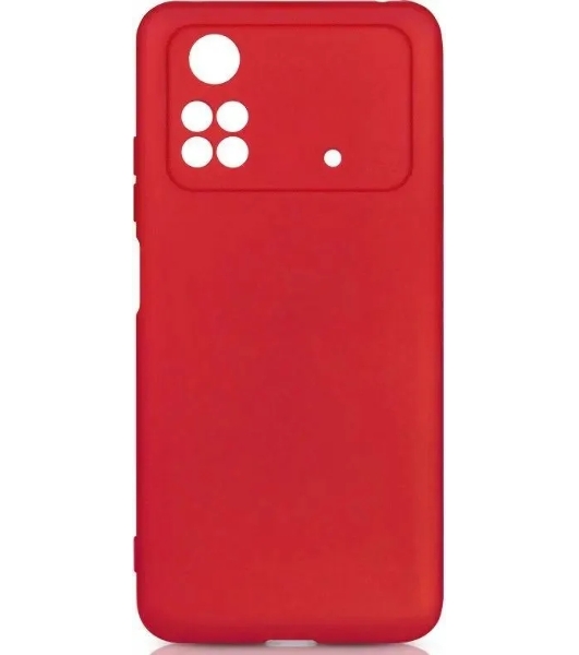 Чехол (клип-кейс) DF poCase-03 для Poco M4 Pro (4G) красный