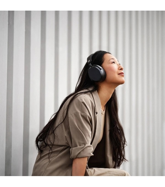 Беспроводные/проводные наушники Sennheiser Momentum 4 Wireless черный, полноразмерные, Bluetooth + Jack 3.5 мм, активное шумоподавление, до 60 ч