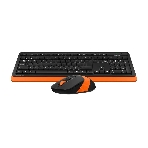 Комплект клавиатура+мышь A4Tech FStyler FG1010 беспроводной, USB, 2000 DPI, чёрный/оранжевый, фото11