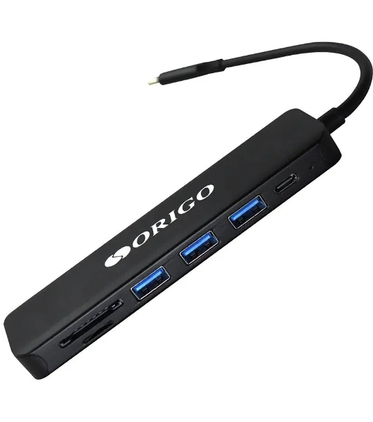USB-концентратор ORIGO OU3340PD, USB-C, 3xUSB 3.0/USB Type-C/PD 3.0/HDMI/SD/TF/microSD, USB Type-C