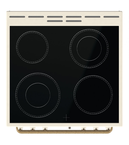 Плита электрическая Gorenje GECS6B70CLI бежевая, конфорок 4 электрических, духовка 71 л, 60 см x 85 см x 60 см