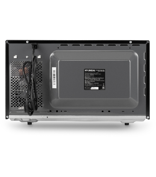 Микроволновая печь Hyundai HYM-D3009 черный, 23 л, 800 Вт, переключатели - кнопки, поворотный механизм