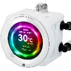 Система жидкостного охлаждения Thermalright Core Vision 360 (360mm, LED, White, ARGB/Fans: 3x120mm, 72.37CFM, 27.7dBA, 2000RPM/Pump height 66mm, Rad thickness 27mm/S: 1700, 1200, 1851, 115X, 2011, 2066, AM5, AM4), фото4