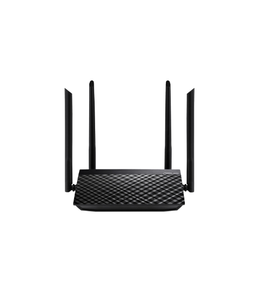 Маршрутизатор беспроводной Asus RT-AC1200 10/100BASE-TX черный (Dual Band)