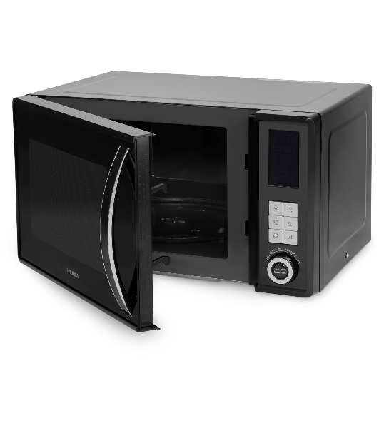 Микроволновая печь Hyundai HYM-D3009 черный, 23 л, 800 Вт, переключатели - кнопки, поворотный механизм