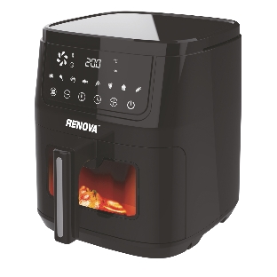 Аэрогриль Renova AF7-DTB1 черный, 1600 Вт, 7 л, сенсор, 8 программ