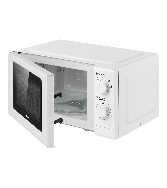Микроволновая печь BBK 20MWS-731M/W белый, 20 л, 700 Вт, переключатели — поворотный механизм
