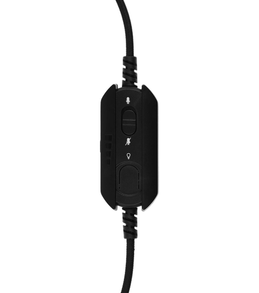 Гарнитура проводная с микрофоном A4Tech Bloody G570 черный/серый 2м мониторные USB оголовье (G570 USB/BLACK + GREY)