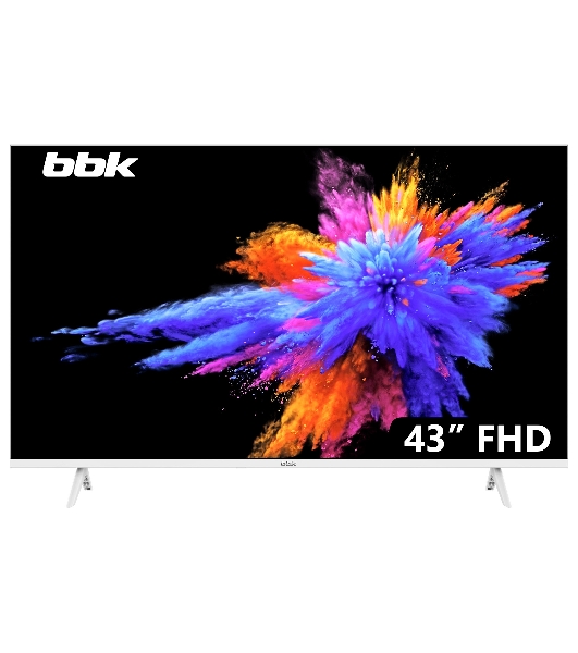 Телевизор BBK 42.5' 43LEM-1054/FTS2C (W) белый DLED FHD 60Hz
