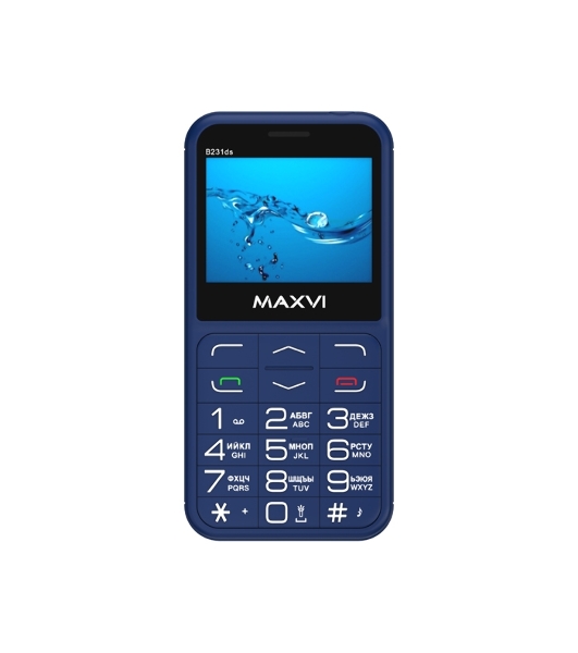 Мобильный телефон Maxvi B231ds синий