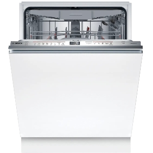 Встраиваемая посудомоечная машина Bosch SMD6ECX12E 60см., SilencePlus; Класс A-A-A; загрузка на 14 комплектов посуды, сенсорное управление, 8 программ, 59.8x55x81.5-87.5 см,сушка: с открыванием дверцы/с теплообменником, индикация на полу: проекция дисплея