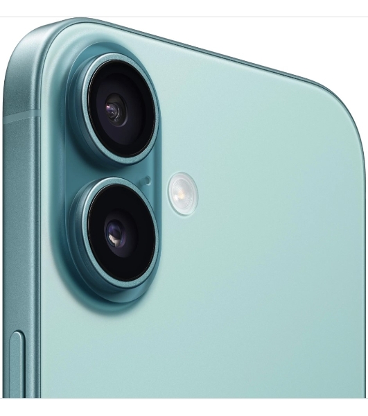 Смартфон Apple iPhone 16 A3287, 8/128Gb, бирюзовый