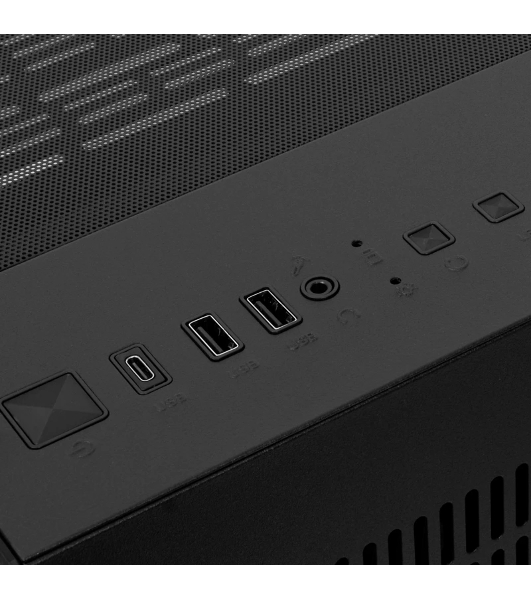 Компьютерный корпус HSPD F330, Panoramic Mini-tower, черный, TG, 0.5 SPCC, 3x120мм ARGB mATX, mITX 160/400/200мм 1x2.5', 2x3.5', 4xPCI 1xUSB-C 3.0, 2xUSB-A1.0 428x280x375мм
