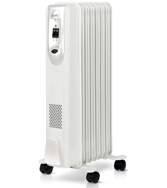 Обогреватель масляный Ballu Comfort BOH/CM-07WDN (7 секций) белый, 1500 Вт, 20 м2, термостат