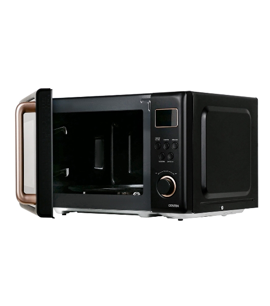 Микроволновая печь Centek CT-1565 черный, 20 л, 700 Вт, переключатели - кнопки, поворотный механизм