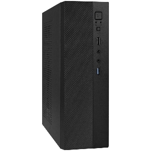 Компьютерный корпус Desktop ExeGate MI-301U (mATX/mini-ITX, 1U-F300S 4см, 1*USB+1*USB 3.0, аудио, черный)