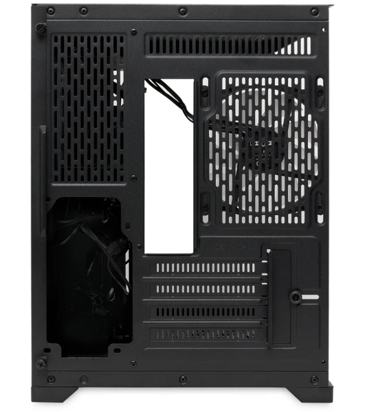 Компьютерный корпус HSPD F330, Panoramic Mini-tower, черный, TG, 0.5 SPCC, 3x120мм ARGB mATX, mITX 160/400/200мм 1x2.5', 2x3.5', 4xPCI 1xUSB-C 3.0, 2xUSB-A1.0 428x280x375мм