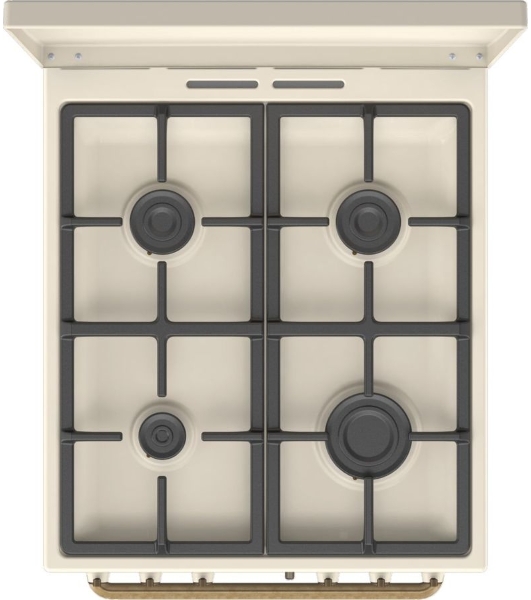 Плита газовая Gorenje GGI5BCLI бежевый, конфорок 4 газовых, духовка 67 л, 50 см x 85 см x 59.4 см