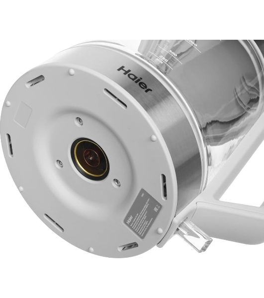 Чайник электрический Haier HK-500 1.7л. 2200Вт серый/белый корпус: стекло/пластик (TD0029955RU)
