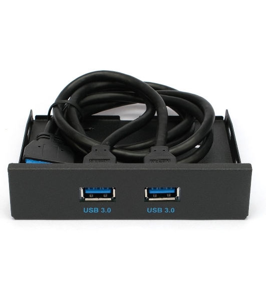 Планка USB 3.0 на переднюю панель 3.5' Gembird FP3.5-USB3-2A, USB, 2xUSB-A 3.0, USB