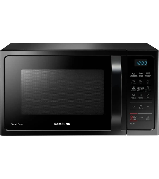 Микроволновая печь Samsung MC28H5013AK/BW черный, 28 л, 900 Вт, переключатели - мембранные кнопки