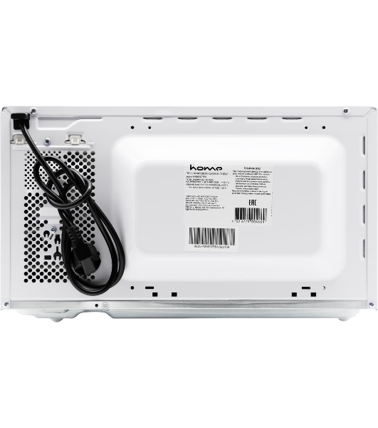 Микроволновая печь Home HMM207BW белый, 20 л, 700 Вт, переключатели — поворотный механизм
