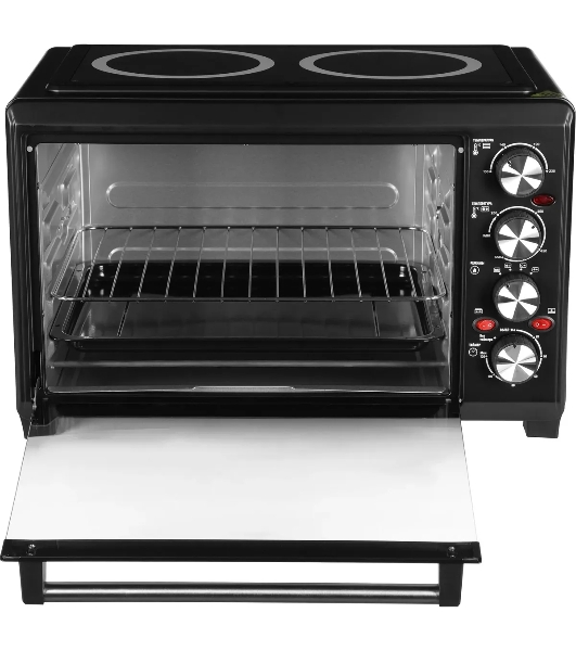Мини-печь Hyundai MIO-HY086 38 л, 1600 Вт, черный