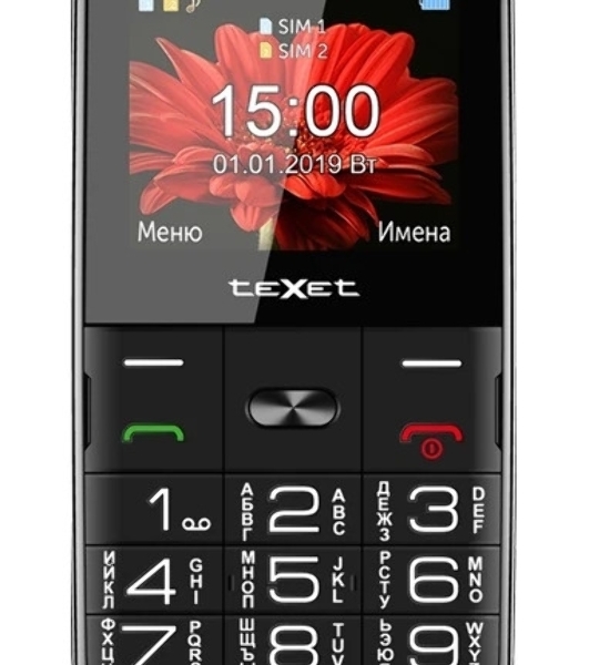Мобильный телефон teXet TM-B227 черный