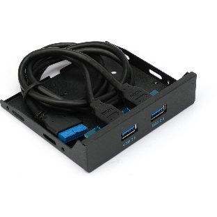 Планка USB 3.0 на переднюю панель 3.5' Gembird FP3.5-USB3-2A, USB, 2xUSB-A 3.0, USB