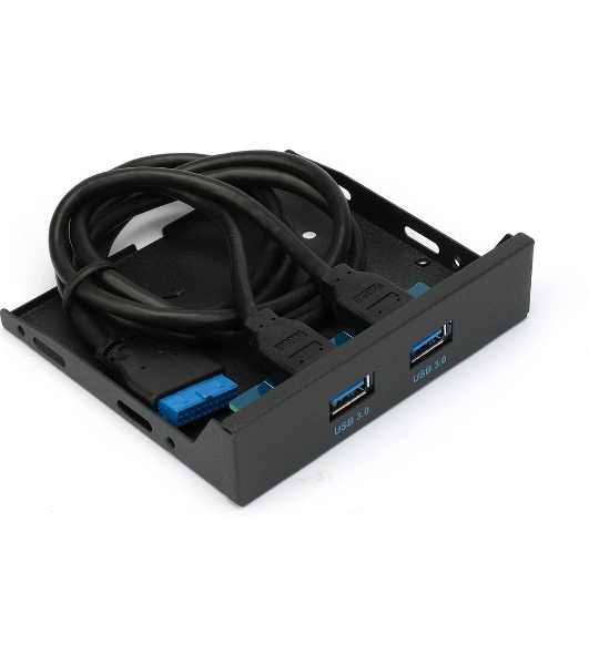 Планка USB 3.0 на переднюю панель 3.5' Gembird FP3.5-USB3-2A, USB, 2xUSB-A 3.0, USB