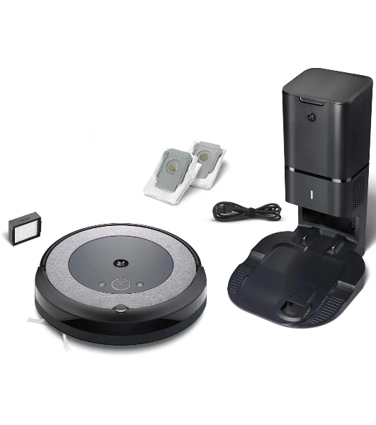 Робот-пылесос IROBOT Roomba i3+ серый/черный, 1800 мAч Li-Ion, уборка сухая, пылесборник контейнер 0.4 л