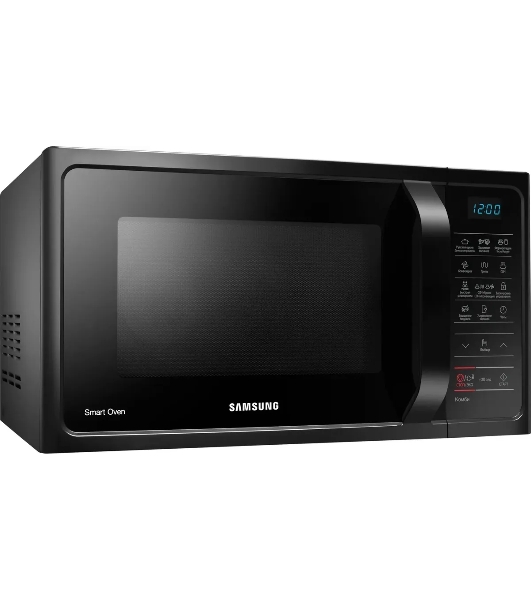 Микроволновая печь Samsung MC28H5013AK/BW черный, 28 л, 900 Вт, переключатели - мембранные кнопки