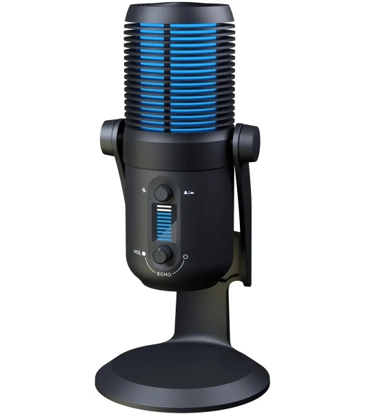 Микрофон проводной Оклик SM-400G 2м черный