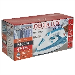 Утюг Delta LUX DL-710 белый с серо-голубым, 2400 Вт, 25 г/мин, 130 г/мин, 320 мл, фото2