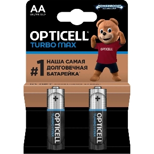 Батарея Opticell Turbo MAX LR6 AA (2шт) блистер