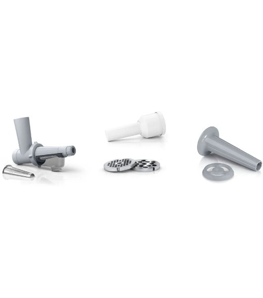 Мясорубка электрическая Bosch MFW2515W белый, 1500 Вт, 1.7 кг/мин, защита от перегрузки, насадки - 4