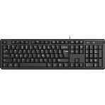 Клавиатура проводная A4Tech KKS-3, USB, черный, фото 1