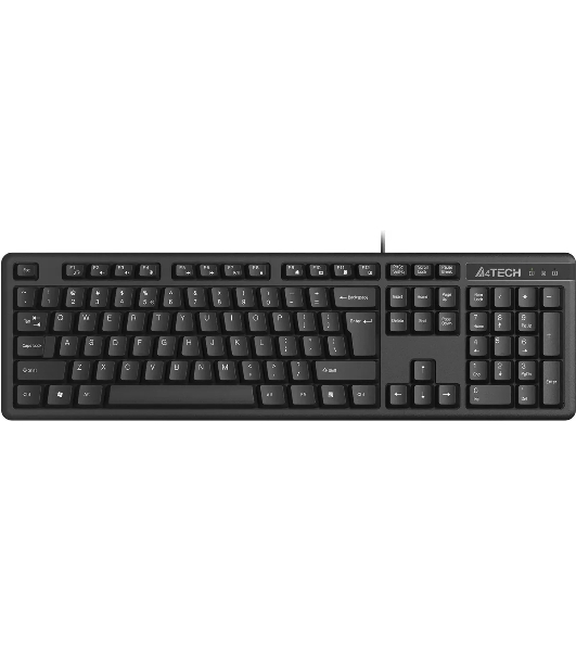 Клавиатура проводная A4Tech KKS-3, USB, черный