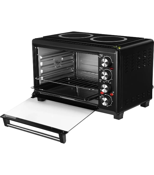 Мини-печь Hyundai MIO-HY086 38 л, 1600 Вт, черный