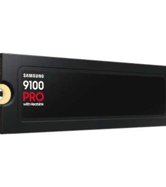 Накопитель SSD 2Tb Samsung 9100 PRO, M.2, PCI-E 5.0 x4, TLC 3D NAND R/W - 14700 (14800)/13400 (13300) Mb/s с радиатором
