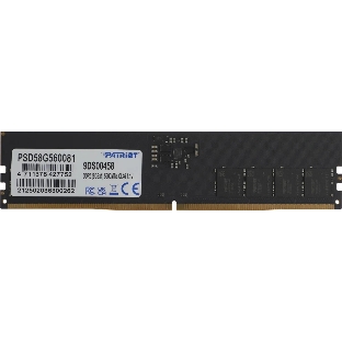 Оперативная память Patriot Signature, DDR5, 8GB (1x8 GB), 5600 MHz, CL46, DIMM