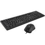 Комплект клавиатура+мышь Oklick 600M проводной, USB, 1200 DPI, чёрный, фото4