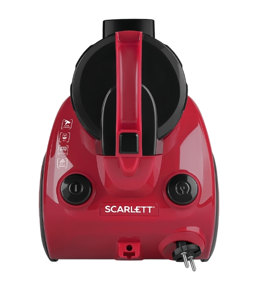 Пылесос Scarlett SC-VC80C11 красный/черный, 320/1500 Вт, уборка сухая, пылесборник контейнер 1.5 л