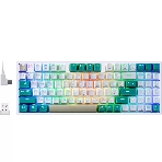 Клавиатура беспроводная Defender REDRAGON VEIGAR USB, Bluetooth/Радиоканал, бело-голубая, фото 1