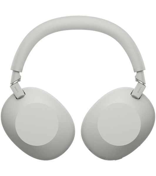 Беспроводные/проводные наушники Sony WH-1000XM6 серебро, полноразмерные, Bluetooth + проводной, адаптивное активное шумоподавление, до 40 ч